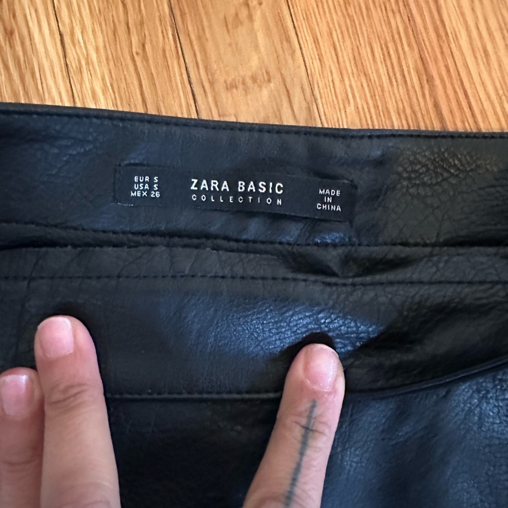 Zara leather skirt